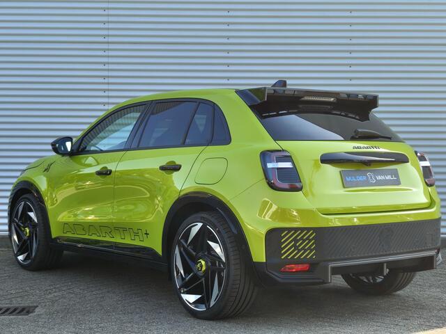 Abarth 600e Scorpionissima 54kWh 280pk | SABELT SPORTSTOELEN | ADAPTIVE CRUISE | 20" LMV | APPLE CARPLAY / ANDROID AUTO |