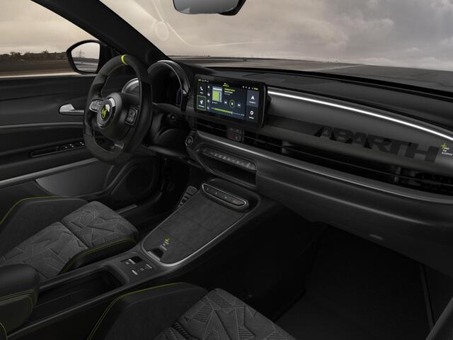 Abarth 600e Competizione 54 kWh | Clima | Adapt. Cruise | Alcantara | Camera | Apple Carplay | Elektr. A-Klep | BSM | Keyless| 20" | Sperdifferentieel | Winter Pack