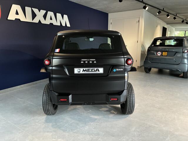 Aixam MEGA eScouty BLACK EDITION brommobiel NIEUW, camera