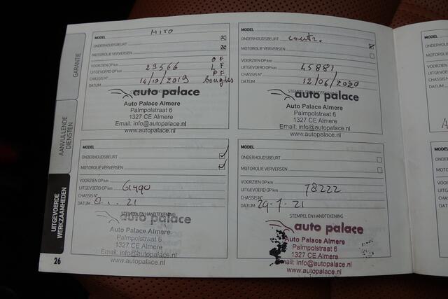 Alfa Romeo MITO 0.9 TwinAir ECO Super, leder, navigatie, super zuinig 1:18 Nw distributieketting