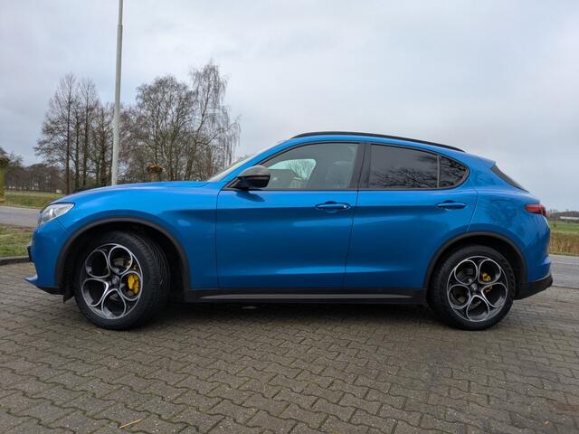 Alfa Romeo Stelvio 2.0 T AWD B-TECH I Arienzo Blue I 280 pk I Panorama I Teledial velgen I Ragazzon uitlaat