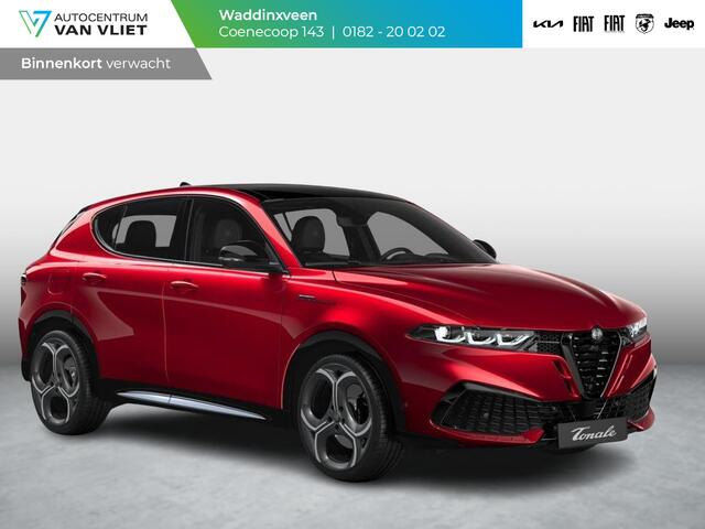 Alfa Romeo Tonale Ibrida Plug-In Q4 270pk AWD Sport Speciale | Snel leverbaar | Pack Tech | Schuif/Kanteldak | Actieve demping | Brera Red | Matrix Led | Harman Kardon