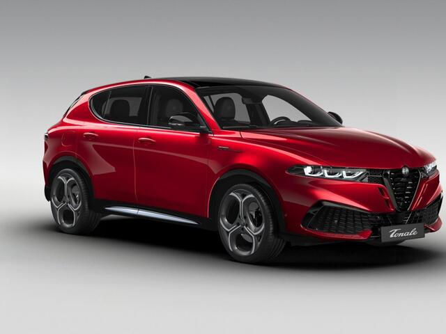 Alfa Romeo Tonale Ibrida Plug-In Q4 270pk AWD Sport Speciale | Snel leverbaar | Pack Tech | Schuif/Kanteldak | Actieve demping | Brera Red | Matrix Led | Harman Kardon