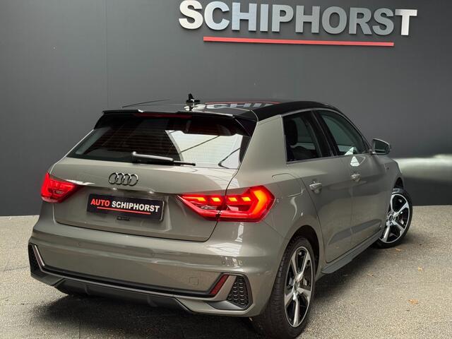 Audi A1 Sportback 30 TFSI 110pk S-line chronos grijs/zwart dak/carplay