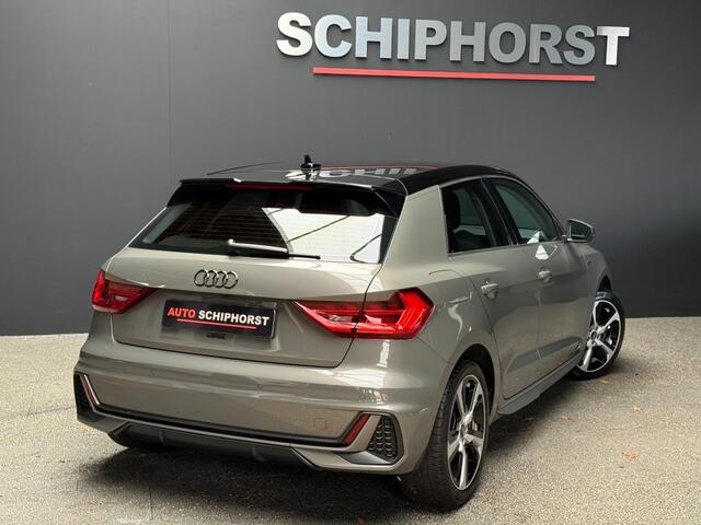 Audi A1 Sportback 30 TFSI 110pk S-line chronos grijs/zwart dak/carplay