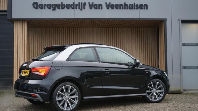 Audi A1 1.0 TFSI 95pk 3Drs 2x S-Line Automaat Pano.Dak BOSE Navi LED 17inch LM *Zeer Nette A1* NL auto!