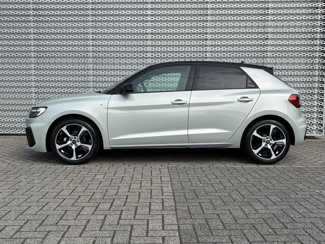 Audi A1 Sportback 25 TFSI S edition 3-spaaks sport afgevlakt stuur \ Audi phone box \ Autom. Airco 2 zones \ Dak in contrastkleur \ Optiekpakket zwart plus \ Privacy glas \