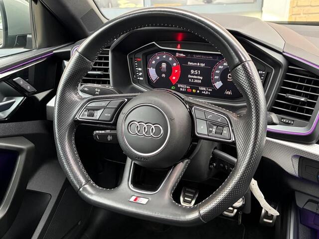 Audi A1 SPORTBACK 25 TFSI S-LINE SPORT HALF LEER/CRUISE/LED/18/VIRTUAL/NL-AUTO