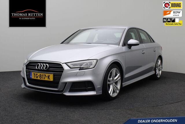 Audi A3 Limousine 1.0 TFSI Sport S Line Edition 2018 NAP | Navigatie | Cruise control | PDC | Bluetooth | Dealer onderhouden | LED Xenon | Climate control | Half lederen bekleding |