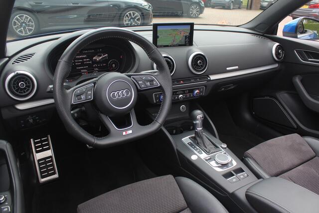 Audi A3 Cabriolet 35 TFSI CoD Advance Sport / Trekhaak / Virtual Cockpit / Windscherm / B&O / Leder&Alcantara / 18'' / Keyless / Nekverwarming / Navigatie / Hill Hold / Cruise Control
