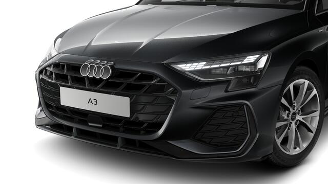 Audi A3 Limousine 30 TFSI 116 S tronic S edition Automaat | S line-interieur met sportstoelen en zwarte stoffen-kunstlederen bekleding | Audi soundsystem | Infotainmentpakket Connectivity | Ledkoplampen, ledachterlichten, dynamische knipperlichten achter | Assist