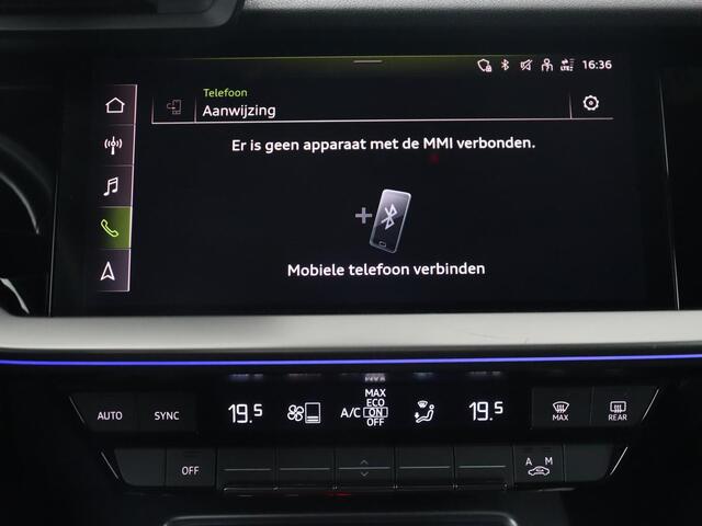 Audi A3 30 TFSI Advanced Edition | Sportstoelen | Carplay | Camera | Navigatie | Full LED | Virtual Cockpit | Climate control | 18'' | Getint glas | Cruise control | Parkeerhulp | Bluetooth | Audi Sound