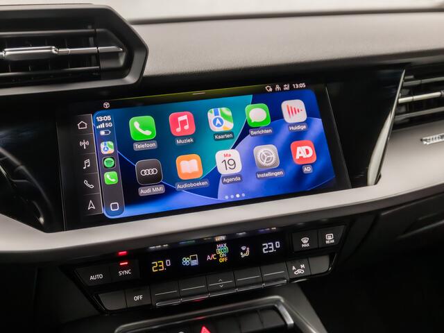 Audi A3 Limousine 30 TFSI Sport Automaat (APPLE CARPLAY, GROOT NAVI, CLIMATE, SPORTSTOELEN, GETINT GLAS, CRUISE, SPORTSTUUR, LANE ASSIST, NIEUWSTAAT)