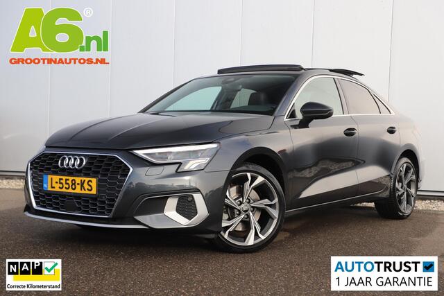 Audi A3 Limousine 30 TFSI Business edition Automaat Panoramadak 18 inch LMV Full LED Lederen bekleding Navigatie Carplay Android