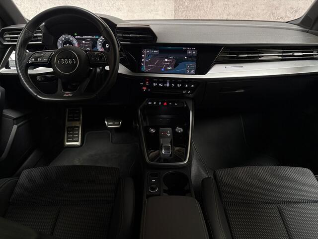 Audi A3 Limousine 30 TFSI S-Line Sport Automaat (2X S-LINE, APPLE CARPLAY, GROOT NAVI, STOELVERWARMING, GETINT GLAS, ADAPTIVE CRUISE, SPORTSTOELEN, LEDER, LANE ASSIST, NIEUWSTAAT)