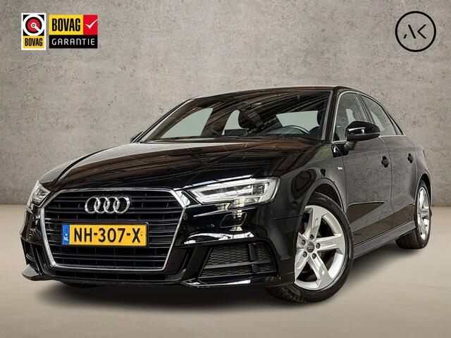 Audi A3 Limousine 1.0 TFSI S-Line Sport (2X S-LINE, BANG&OLUFSEN, APPLE CARPLAY, GROOT NAVI, LEDER, DYNAMISCHE KNIPPERLICHTEN, SPORTSTOELEN, CRUISE, PARKEERSENSOREN, NIEUWSTAAT)