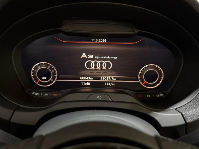 Audi A3 Cabriolet 40 TFSI CoD S-LINE Quattro ** MATRIX, LEDER, VIRTUAL, NEKVERW, 19-inch LMV ** UNFALLFREI - SUPER UITV ** ** INFORMEER OOK NAAR ONZE AANTREKKELIJKE FINANCIAL-LEASE TARIEVEN **