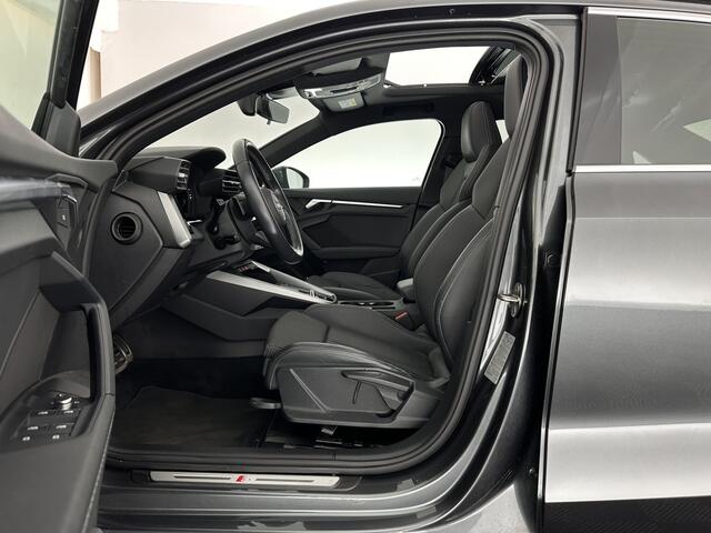 Audi A3 Limousine 35 TFSI S edition (INCL.BTW) Aut. *PANO | LEATHER-FABRIC | FULL-LED | AMBIENTLIGHT | SPORTSEATS | DIGI-COCKPIT | NAVI-FULLMAP | SHIFT-PADDLES | DAB+ | CRUISE | PDC | 18"ALU*