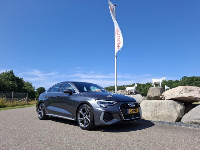 Audi A3 Limousine 30 TFSI S LINE 1e EIGENAAR VIRTUAL COCKPIT 18 INCH ECC CRUISE NAVI LED HALF LEER