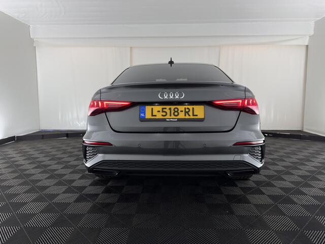 Audi A3 Limousine 30 TFSI S edition S-Line (INCL.BTW) Aut. *LEATHER | MATRIX-LED | HEATED-SPORTSEATS | ADAPTIVE-CRUISE | CAMERA | DIGI-COCKPIT | NAVI-FULLMAP | PRIVACY-GLASS | AMBIENT-LIGHT | SHIFT-PADDLES | ECC | PDC | 18''ALU*