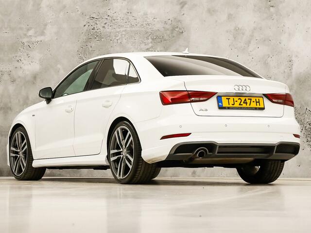 Audi A3 Limousine 1.0 TFSI S-Line Sport (2X S-LINE, GROOT NAVI, CLIMATE, DYNAMISCHE KNIPPERLICHTEN, SPORTSTOELEN, LEDER, GETINT GLAS, NIEUWE APK, NIEUWSTAAT)