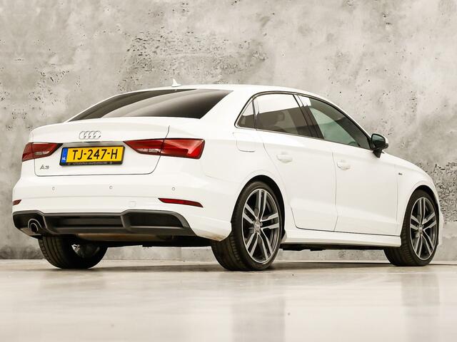 Audi A3 Limousine 1.0 TFSI S-Line Sport (2X S-LINE, GROOT NAVI, CLIMATE, DYNAMISCHE KNIPPERLICHTEN, SPORTSTOELEN, LEDER, GETINT GLAS, NIEUWE APK, NIEUWSTAAT)