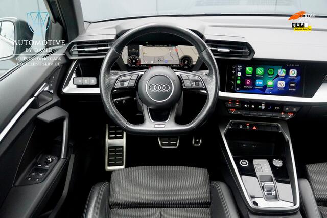 Audi A3 Limousine 35 TFSI 150 pk S EDITION ONE AUTOMAAT / 3 x S LINE / APPLE CARPLAY / AUDI SPORT 18 INCH LMV / MATRIX LED / ZWART OPTIEKPAKKET / VIRTUAL COCKPIT