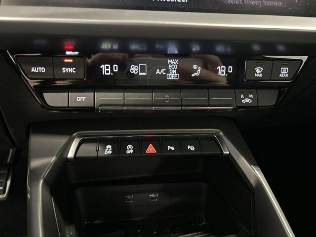 Audi A3 SPORTBACK 30 Tfsi 110pk S-tronic S edition · Apple/Android Car Play · Camera · Navi · P-Sensoren · Park Assist · 17'' Inch · Garantie t/m 30-11-2027 of 100.000km