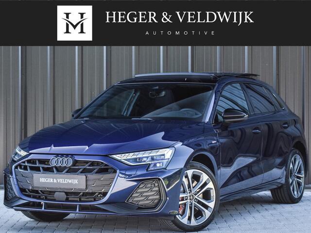 Audi A3 SPORTBACK 45 TFSI e S EDITION COMPETITION | PANORAMADAK | S-SEATS | ADAPTIVE CRUISE | SONOS SOUND | CAMERA | BLACK-OPTIC | AMBIANCE INTERIEUR
