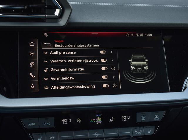 Audi A3 SPORTBACK 45 TFSI e S EDITION COMPETITION | PANORAMADAK | S-SEATS | ADAPTIVE CRUISE | SONOS SOUND | CAMERA | BLACK-OPTIC | AMBIANCE INTERIEUR