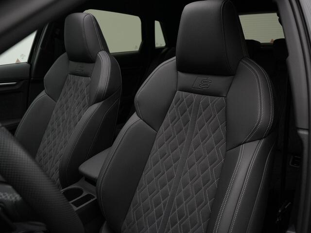 Audi A3 SPORTBACK 45 TFSI e 245 pk S-tronic S edition Competition / S-Line | GOODWOOD GREEN | Matrix LED | Elektr. verstelbare stoel | Leder/alcantara | Bang & Olufsen | Achteruitrijcamera | Navigatie