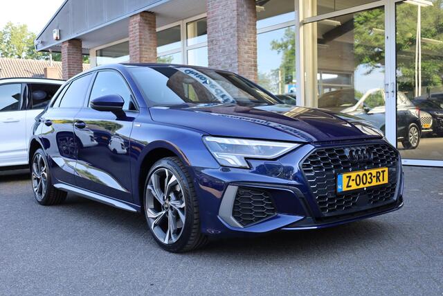 Audi A3 SPORTBACK 40 TFSI e Business edition S-LINE CARPLAY MASSAGE STOELVERW. BANG&OLUFSEN LEER/ALCANTARA DAB 18''LMV ZWARTE-HEMEL