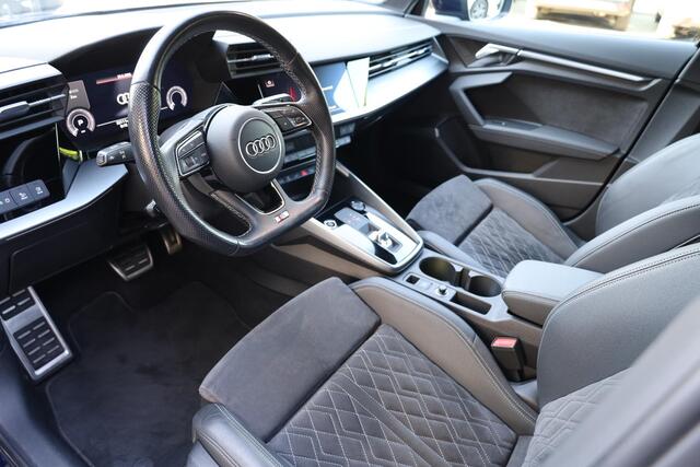 Audi A3 SPORTBACK 40 TFSI e Business edition S-LINE CARPLAY MASSAGE STOELVERW. BANG&OLUFSEN LEER/ALCANTARA DAB 18''LMV ZWARTE-HEMEL