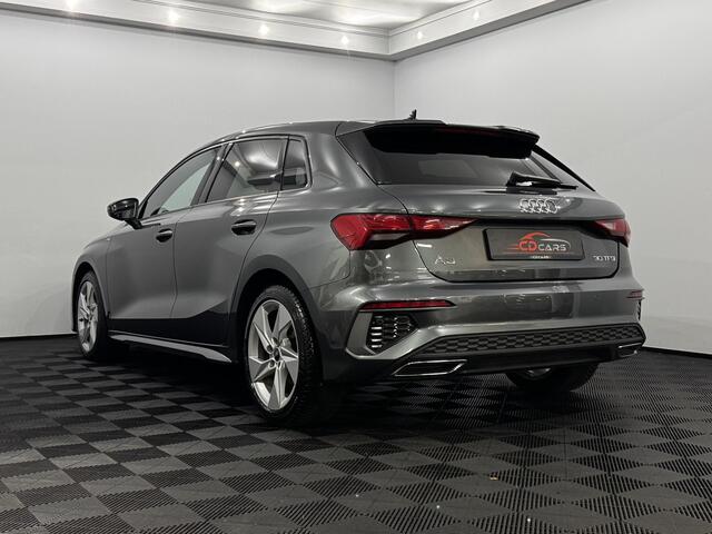 Audi A3 SPORTBACK 30 TFSI S-line Airco, Navi, Parkeersensoren, Virtual desk, Cruise control, Stoelverwarming, A start stop