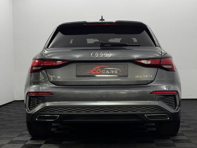 Audi A3 SPORTBACK 30 TFSI S-line Airco, Navi, Parkeersensoren, Virtual desk, Cruise control, Stoelverwarming, A start stop