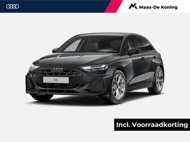 Audi A3 SPORTBACK 35 TFSI S edition 150 PK · Assis.pak Driving+Parking plus · Comfortpakket plus · Optiekpakket zwart plus