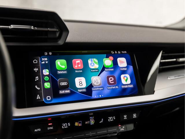 Audi A3 SPORTBACK 30 TFSI Sport Automaat (SCHUIFDAK, APPLE CARPLAY, GROOT NAVI, ADAPTIVE CRUISE, SFEERVERLICHTING, GETINT GLAS, SPORTSTOELEN, DAKRAILS, LED KOPLAMPEN, NIEUWSTAAT)