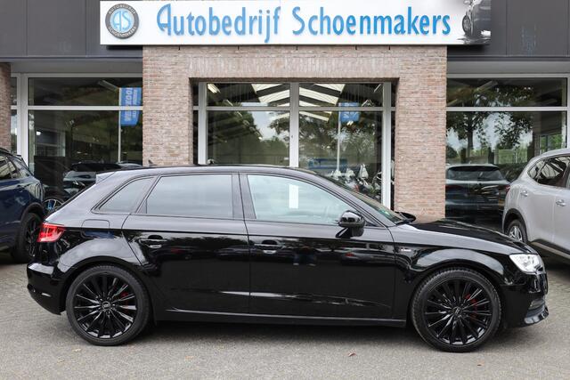 Audi A3 SPORTBACK 1.4 TFSI S-LINE Ambition Pro Line plus LEER ZWARTE-HEMEL SPORTSTUUR/STOELEN TREKHAAK-AFN STOELVERW. CRUISE CLIMA NAVI NAP 18''LMV