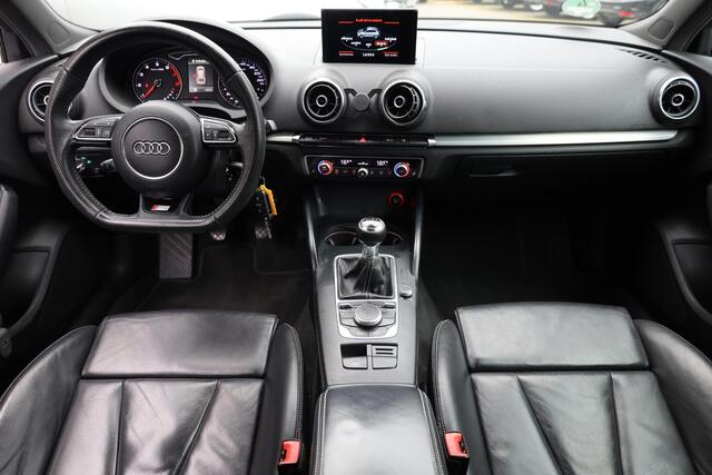 Audi A3 SPORTBACK 1.4 TFSI S-LINE Ambition Pro Line plus LEER ZWARTE-HEMEL SPORTSTUUR/STOELEN TREKHAAK-AFN STOELVERW. CRUISE CLIMA NAVI NAP 18''LMV