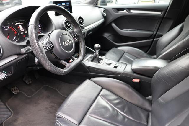 Audi A3 SPORTBACK 1.4 TFSI S-LINE Ambition Pro Line plus LEER ZWARTE-HEMEL SPORTSTUUR/STOELEN TREKHAAK-AFN STOELVERW. CRUISE CLIMA NAVI NAP 18''LMV