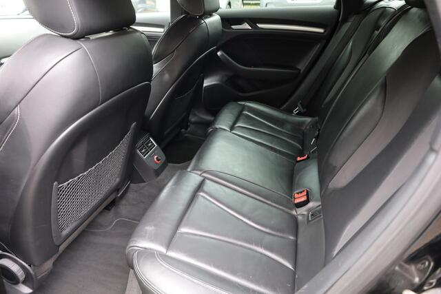 Audi A3 SPORTBACK 1.4 TFSI S-LINE Ambition Pro Line plus LEER ZWARTE-HEMEL SPORTSTUUR/STOELEN TREKHAAK-AFN STOELVERW. CRUISE CLIMA NAVI NAP 18''LMV