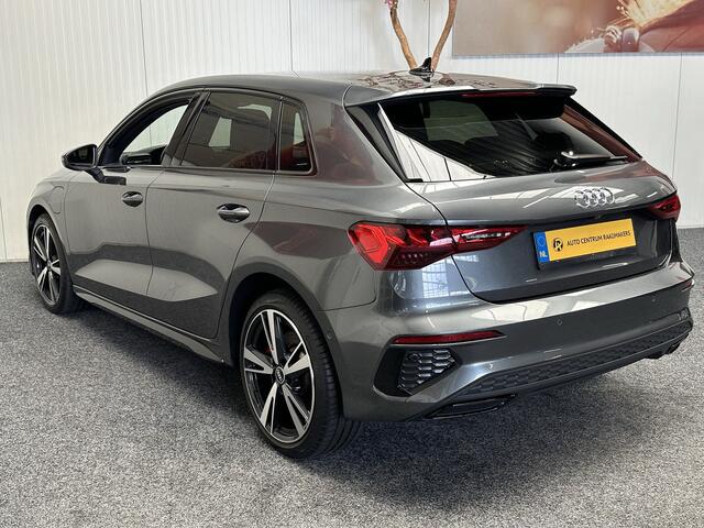 Audi A3 SPORTBACK 45 TFSI e EDITION S LINE PHEV NAVIGATIE LEDER/ALCANTARA CRUISE CONNTROL B&O DIGITAAL DASHBOARD APPLE CARPLAY/ANDROID RIJSTROOKSENSOREN ACHTERUITRIJCAMERA ZEER MOOI !! 3010