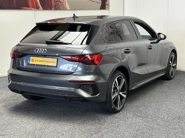 Audi A3 SPORTBACK 45 TFSI e EDITION S LINE PHEV NAVIGATIE LEDER/ALCANTARA CRUISE CONNTROL B&O DIGITAAL DASHBOARD APPLE CARPLAY/ANDROID RIJSTROOKSENSOREN ACHTERUITRIJCAMERA ZEER MOOI !! 3010