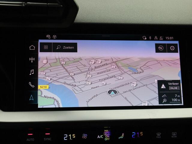 Audi A3 SPORTBACK 40 TFSIe 150kW/204PK Advanced edition · Camera · Apple/Android Car Play · Stoelverwarming · Adaptive Cruise Control · Head-up display · Elektrische kofferbakklep ·