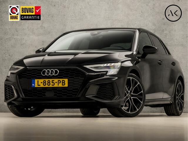 Audi A3 SPORTBACK 30 TFSI S-Line Sport Automaat (2X S-LINE, APPLE CARPLAY, MATRIX LED, GROOT NAVI, SFEERVERLICHTING, PLAT S-LINE SPORTSTUUR, GETINT GLAS, LEDER, LANE ASSIST, KEYLESS, NIEUWSTAAT)