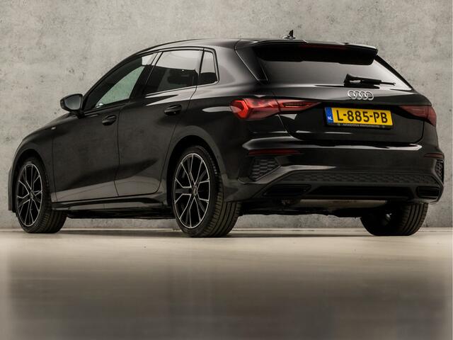 Audi A3 SPORTBACK 30 TFSI S-Line Sport Automaat (2X S-LINE, APPLE CARPLAY, MATRIX LED, GROOT NAVI, SFEERVERLICHTING, PLAT S-LINE SPORTSTUUR, GETINT GLAS, LEDER, LANE ASSIST, KEYLESS, NIEUWSTAAT)
