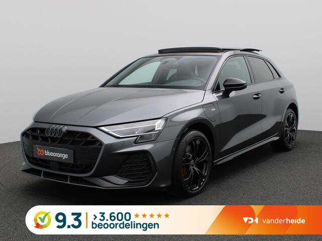 Audi A3 SPORTBACK 45 TFSI e S edition Competition 272PK S-Tronic Pano-Schuifdak, Leder, Led matrix, memorystoel, adaptive cruise, keyless, achteruitrijcamera, stoelverwarming voor, 18" lichtmetaal
