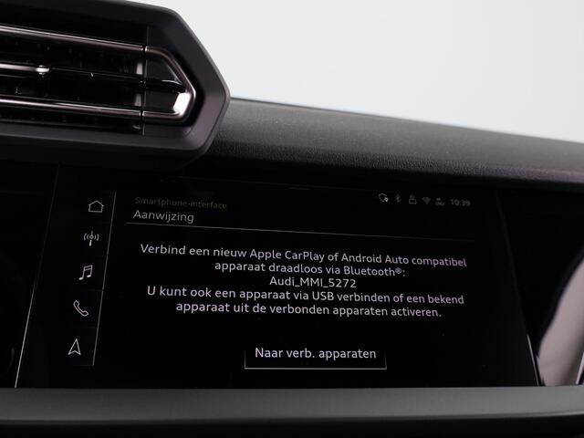 Audi A3 SPORTBACK 40 TFSI e Pro Line 204pk | 18 inch Lichtmetalen velgen | Parkeercamera| Navigatie via App | Stoelverwarming