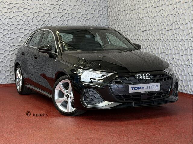 Audi A3 SPORTBACK 35 TFSI 3X S-LINE SCHUIFDAK SONOS MATRIX LED CAMERA STOELVERW ADAP.CRUISE ZWARTE HEMEL PANORAMA