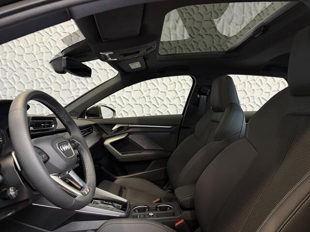 Audi A3 SPORTBACK 35 TFSI 3X S-LINE SCHUIFDAK SONOS MATRIX LED CAMERA STOELVERW ADAP.CRUISE ZWARTE HEMEL PANORAMA
